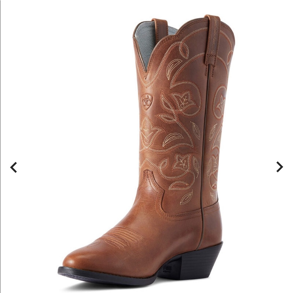 100% Leather Ariat Heritage R Toe Western Boot 7